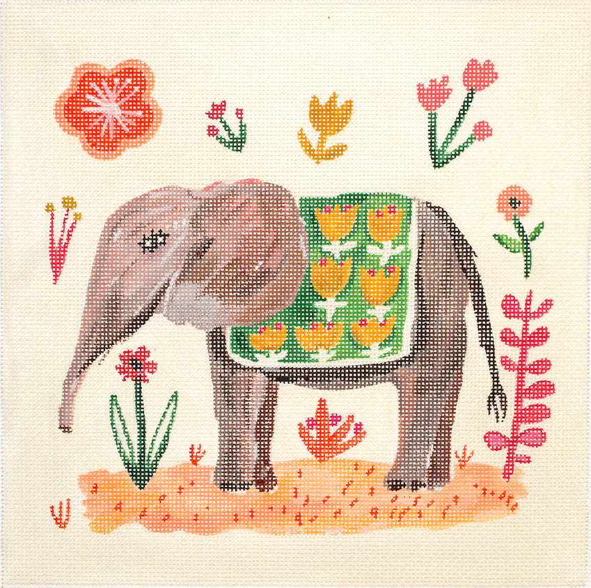 Elephant with Blanket