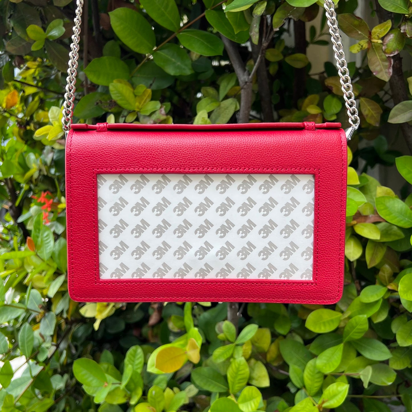 Leather Self-Finishing Clutch Bag