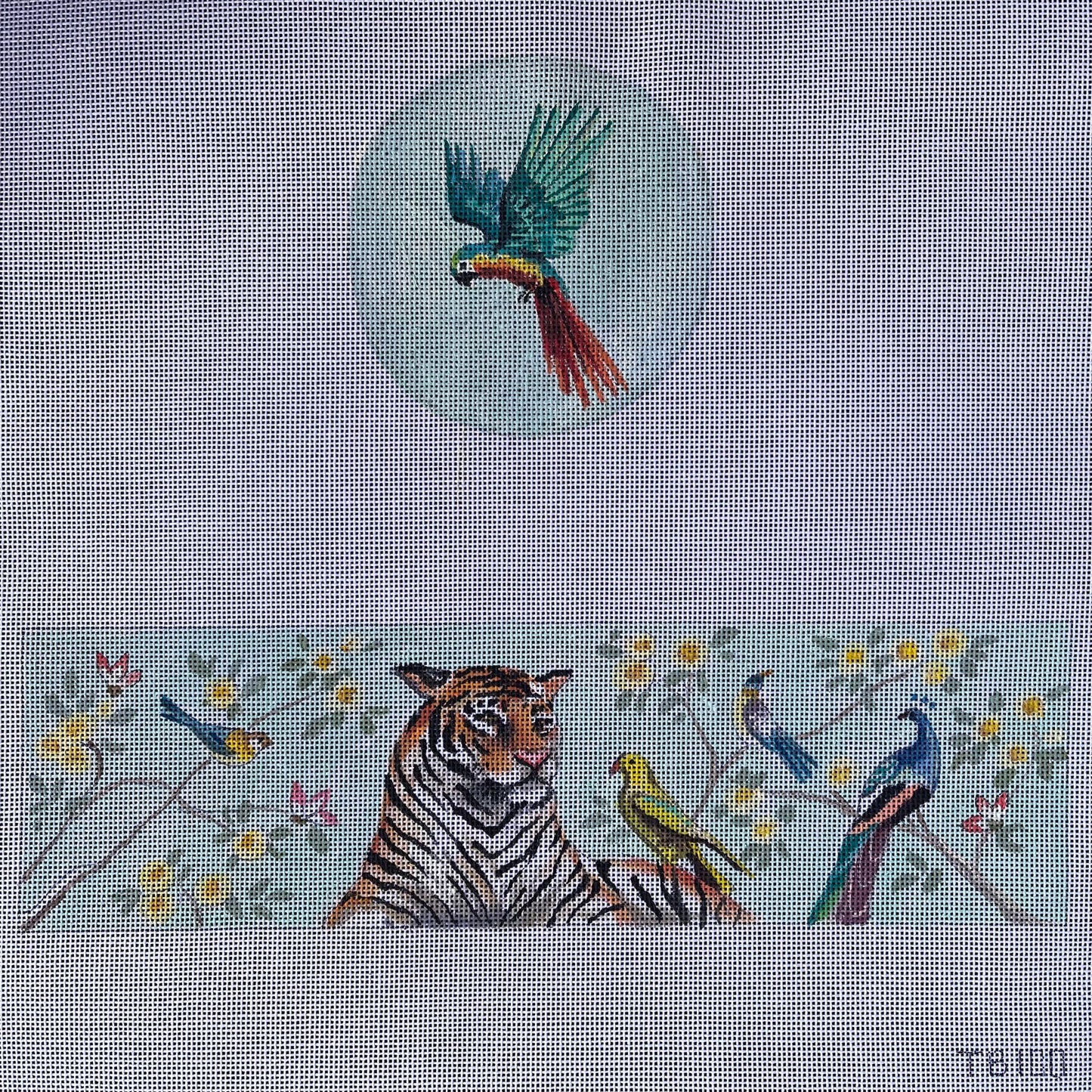 Tiger in the Garden Hinge Box