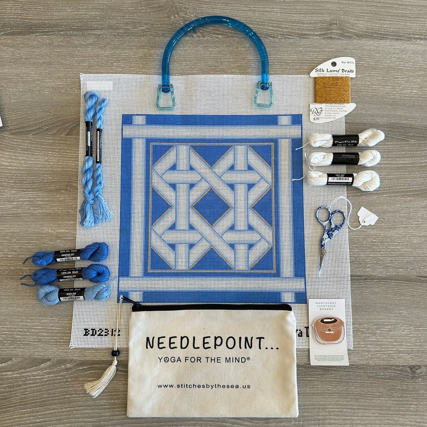 Woven Handbag by Barbara Dainoff