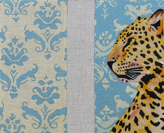 Cheetah Blue Eyeglass Case