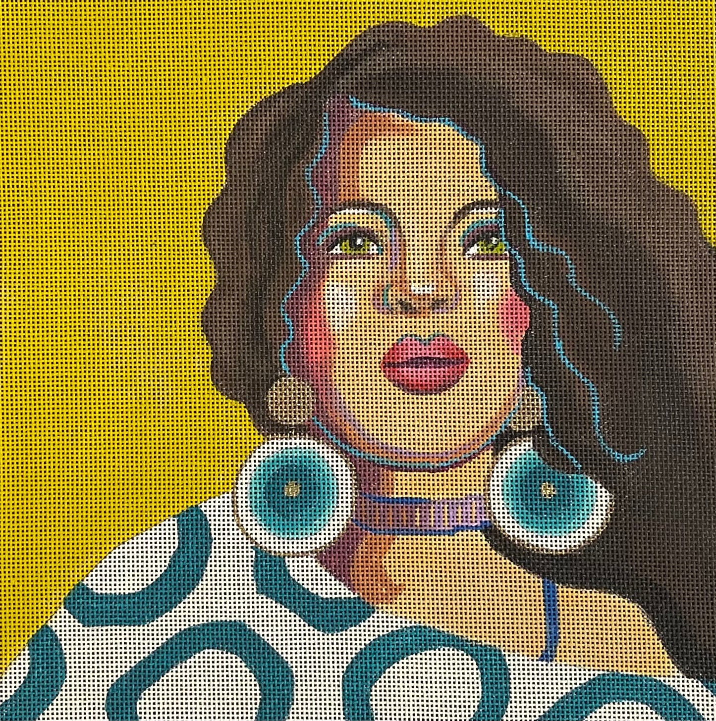 Pop of Turquoise Lady