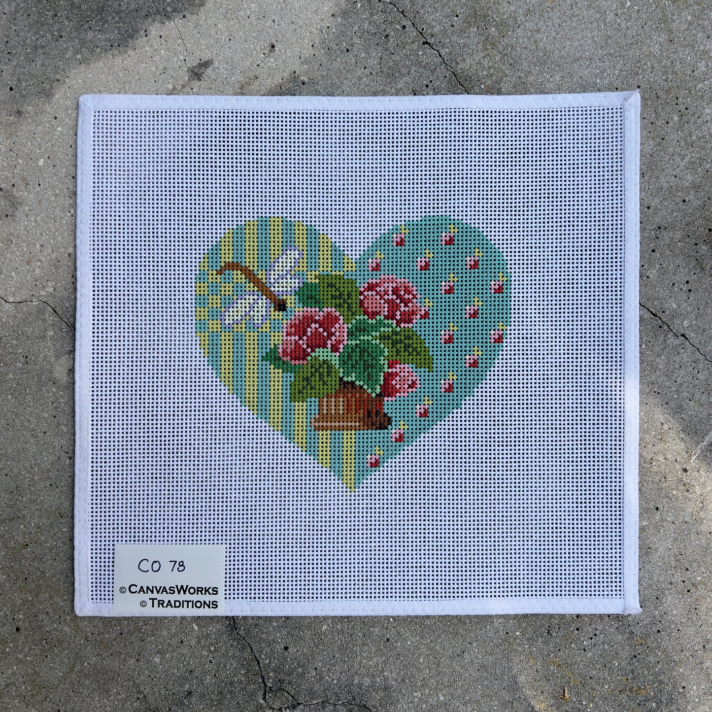 Floral Dragonfly Heart