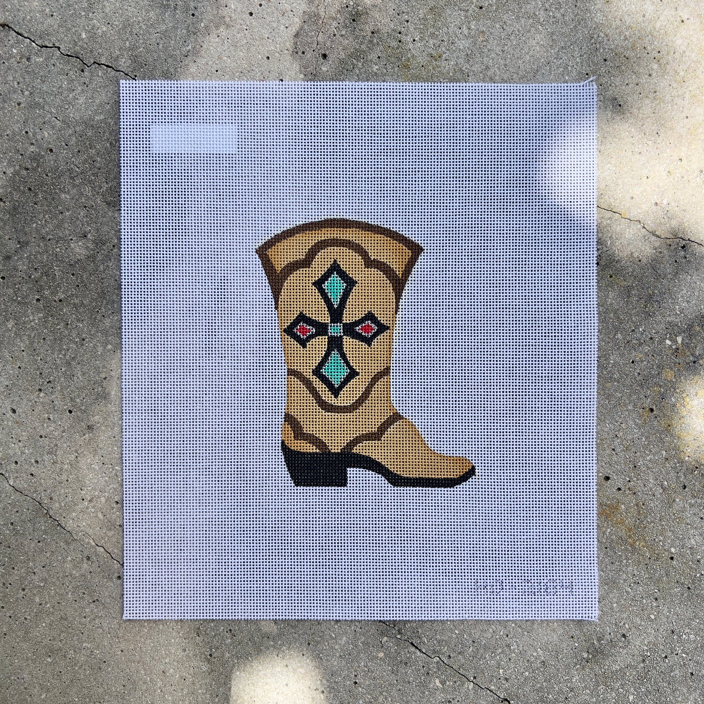 Tan and Brown Cowboy Boot