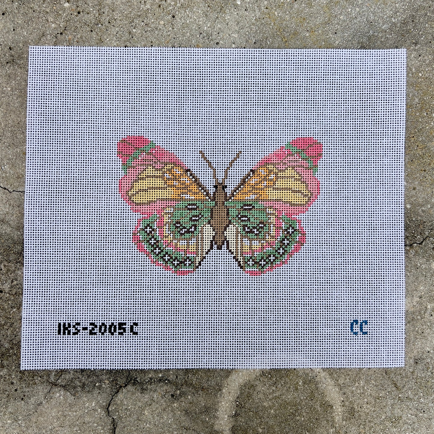 Mini Pink Green Butterfly