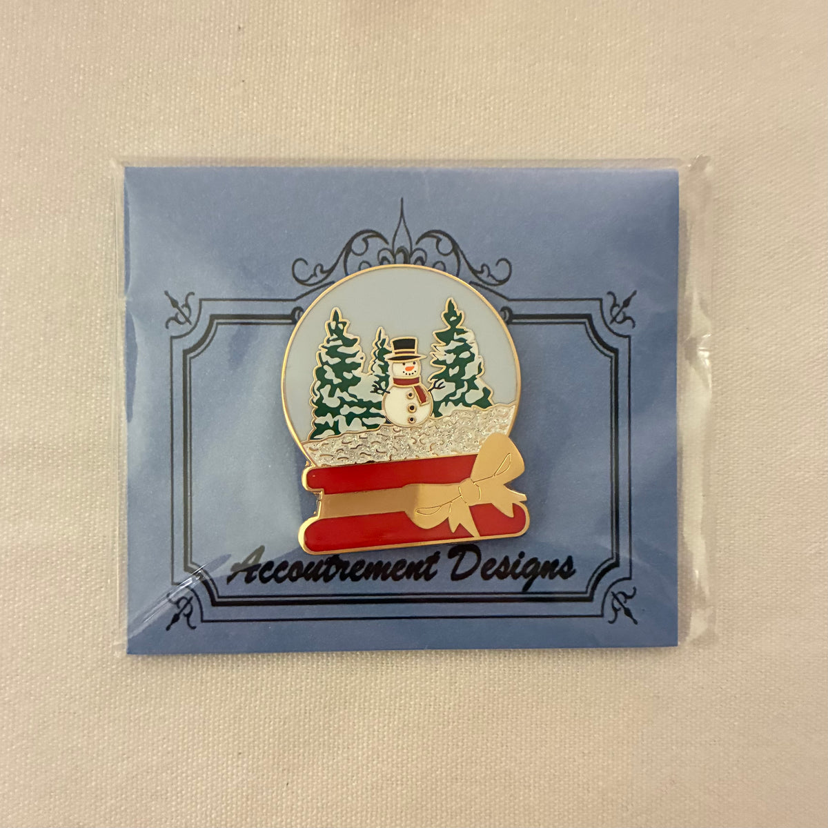 Snowman Snow Globe Needleminder Magnet