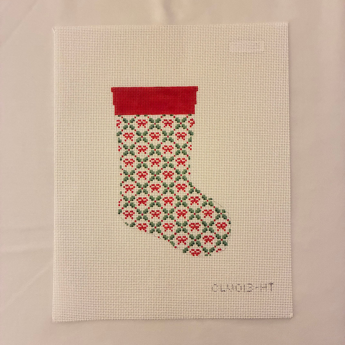 Holiday Trellis Mini Stocking