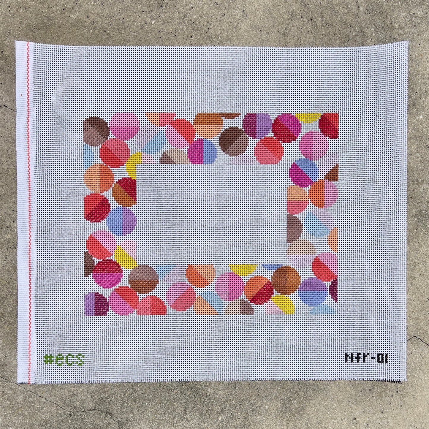 Pink Multi Colored Circles Picture Photo Frame