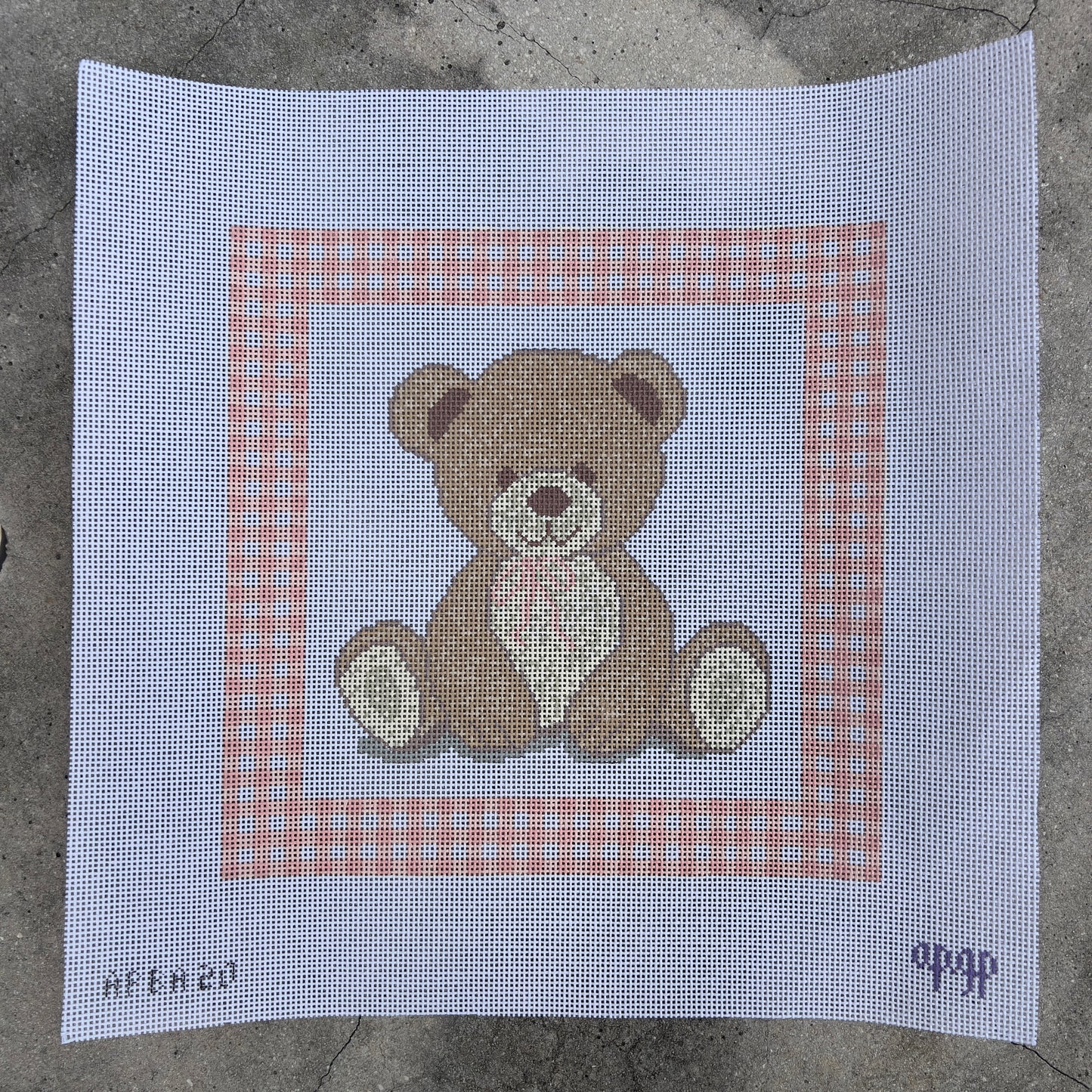 Pink Gingham Teddy Bear