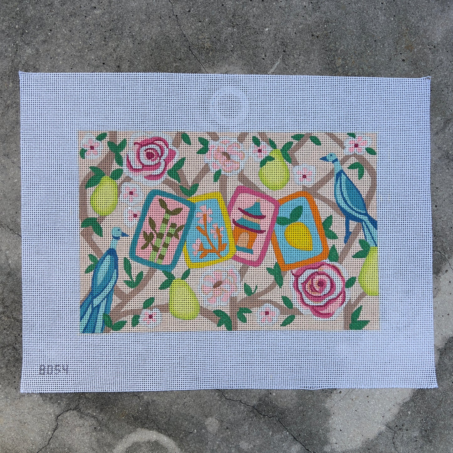 Floral Mahjong Tiles