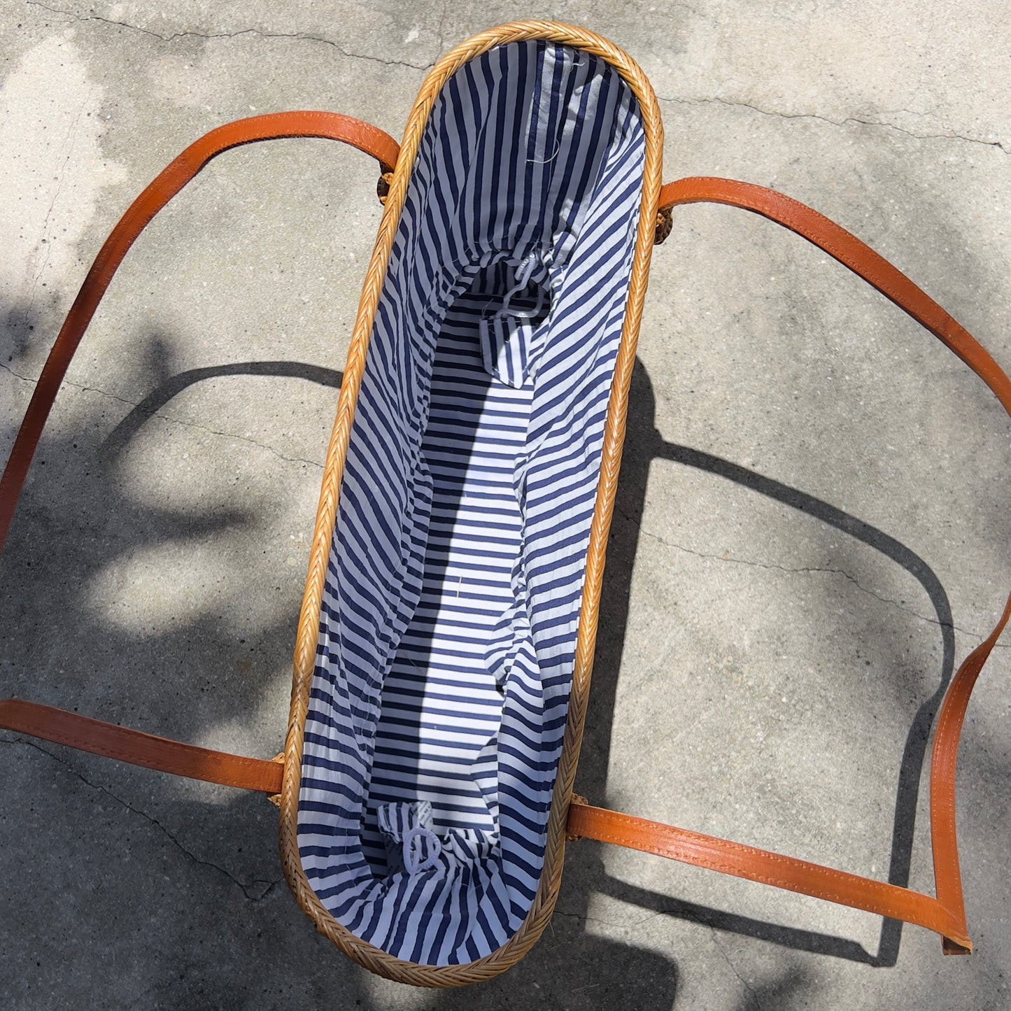 Large Rattan Tote Bag