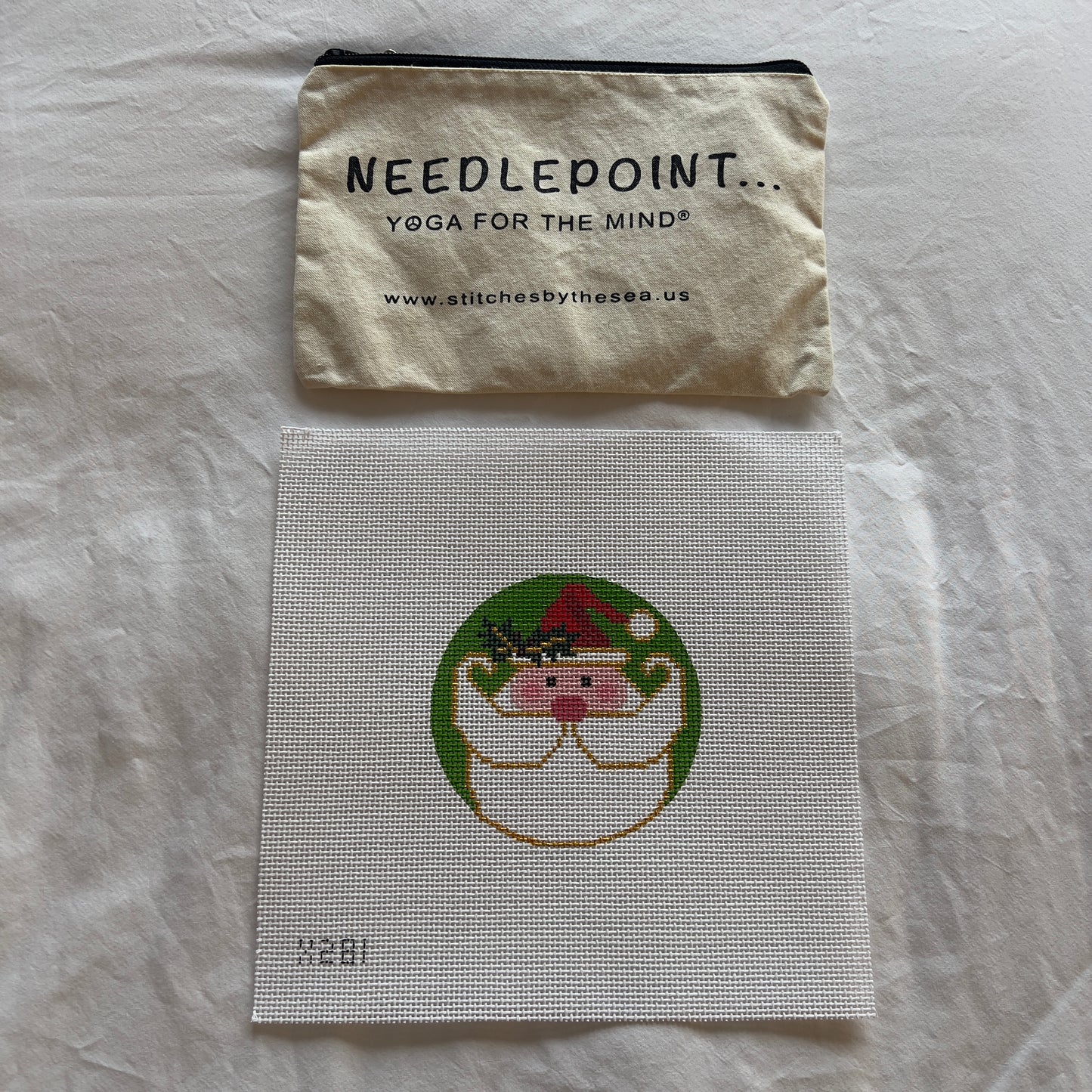 Santa Ornament 4" Round