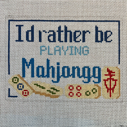 I'd rather be playing mahjong