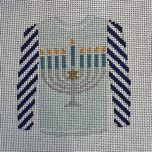 Menorah on Light Sweater Ornament