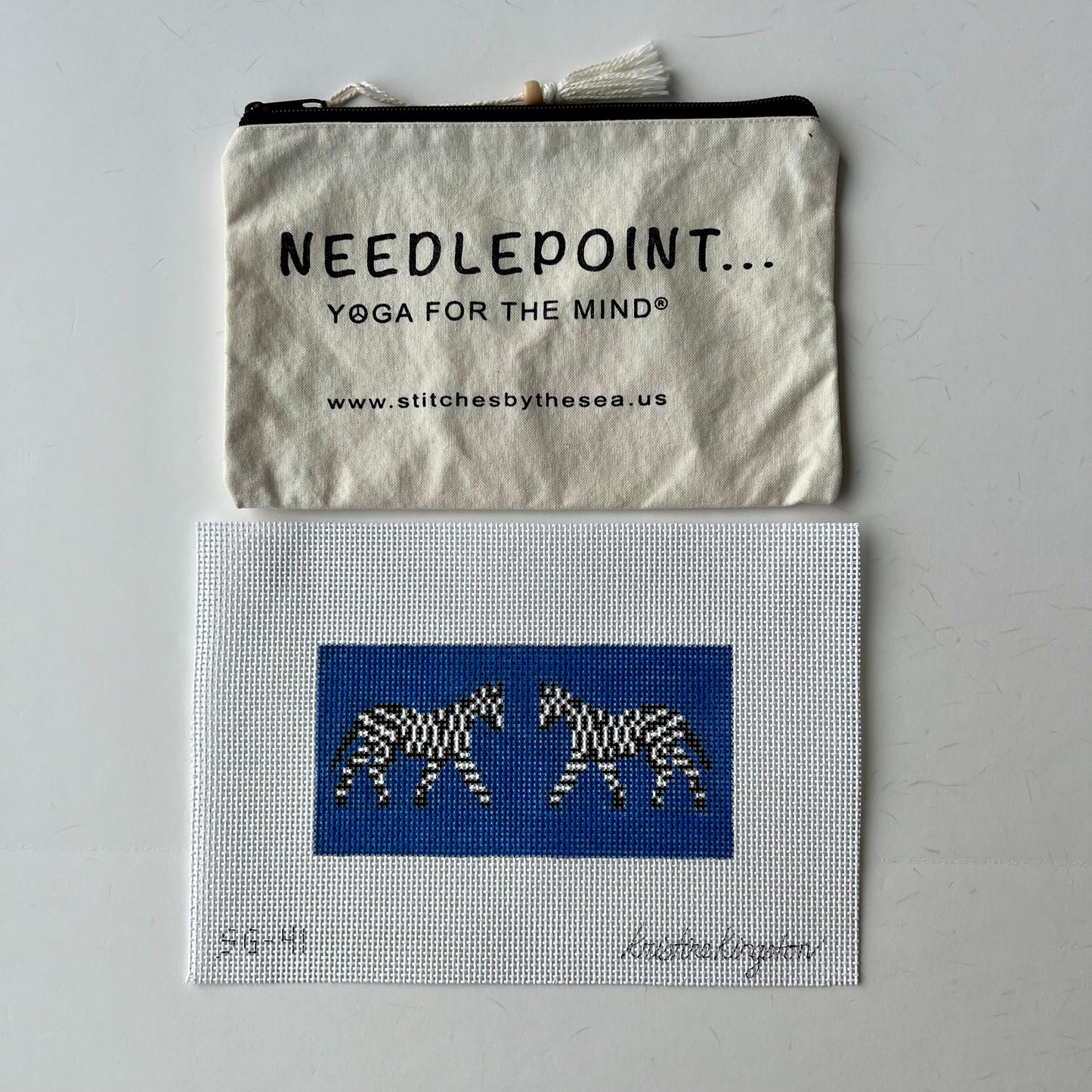 Zebra Clutch Blue Insert