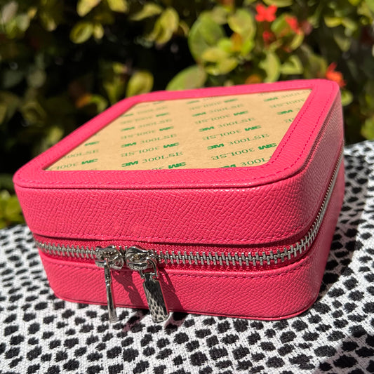 Square Leather Self-Finishing Jewelry Box 5"