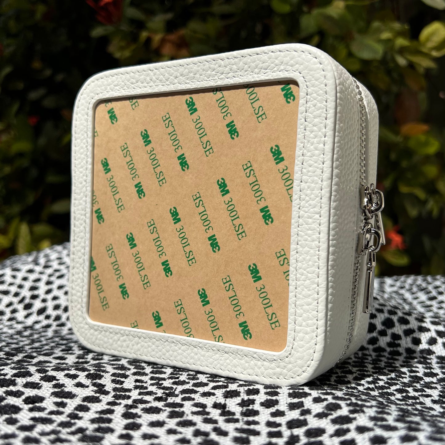 Square Leather Self-Finishing Jewelry Box 5"