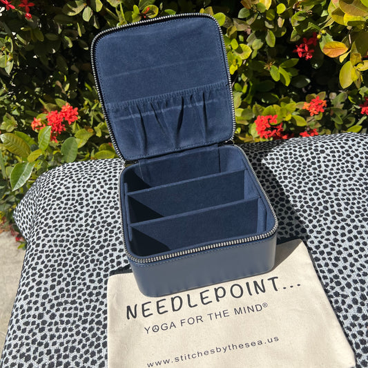 Square Leather Self-Finishing Jewelry Box 6"