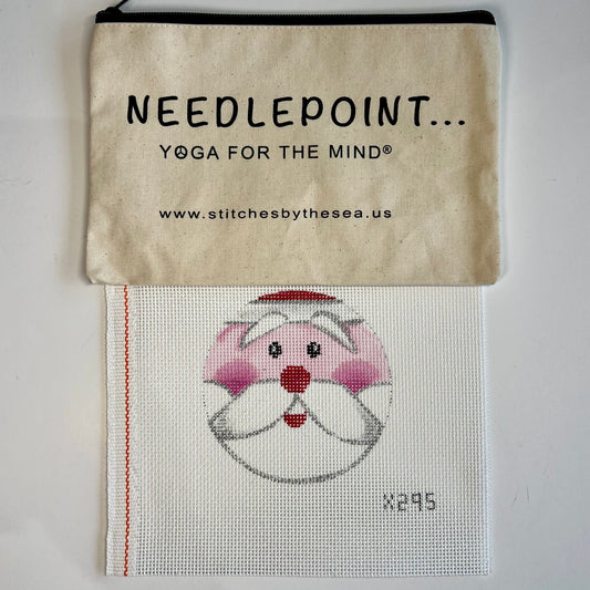 Santa Ornament Round