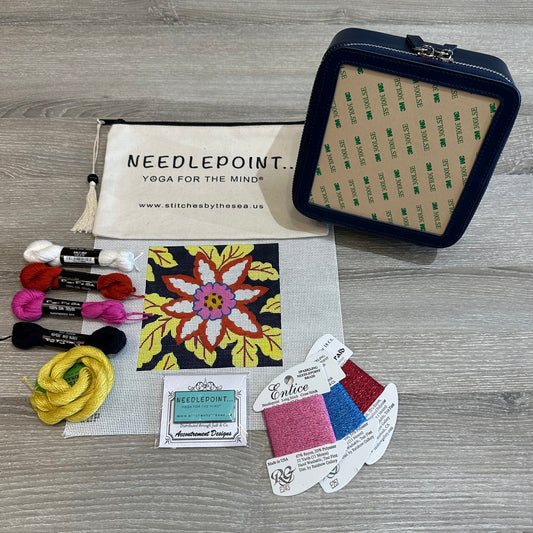 Orange & White Flower