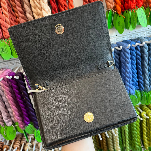 Leather Self-Finishing Clutch Bag