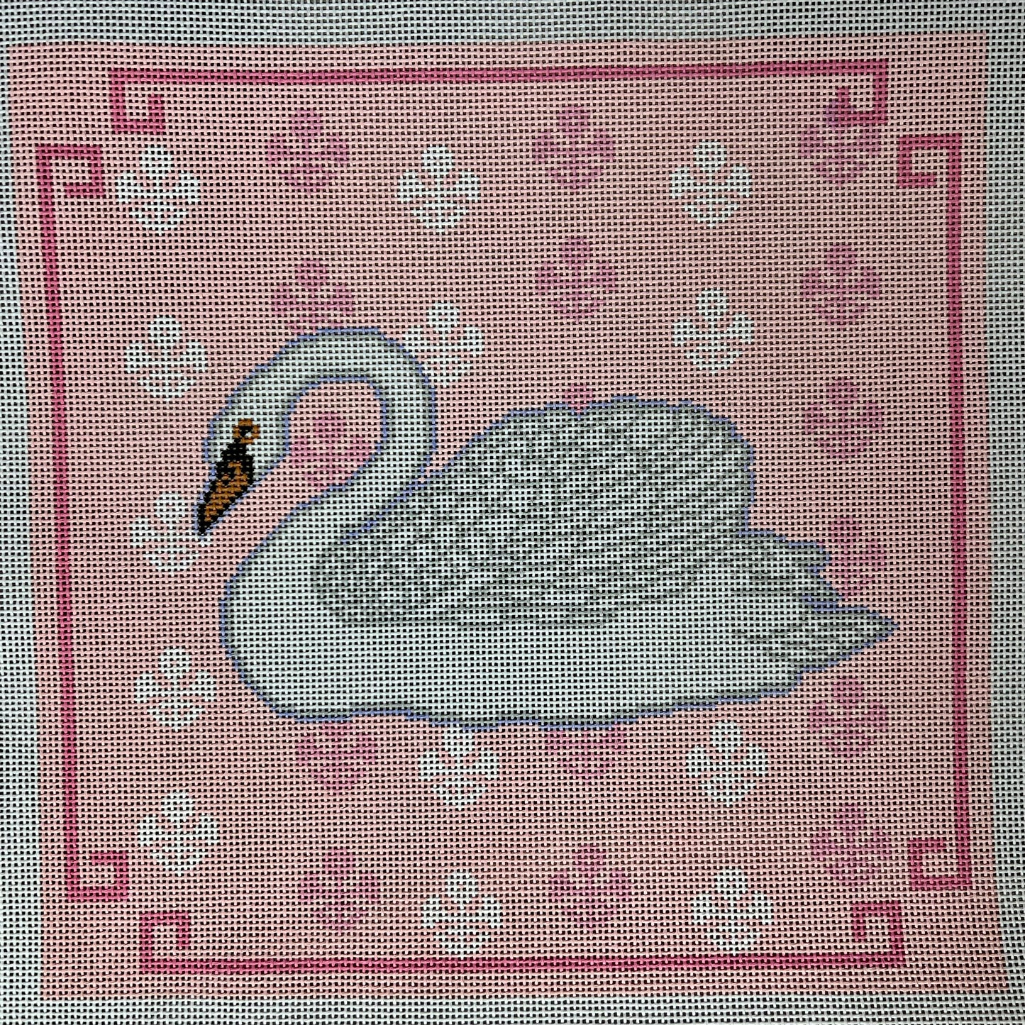 Swan on Pink