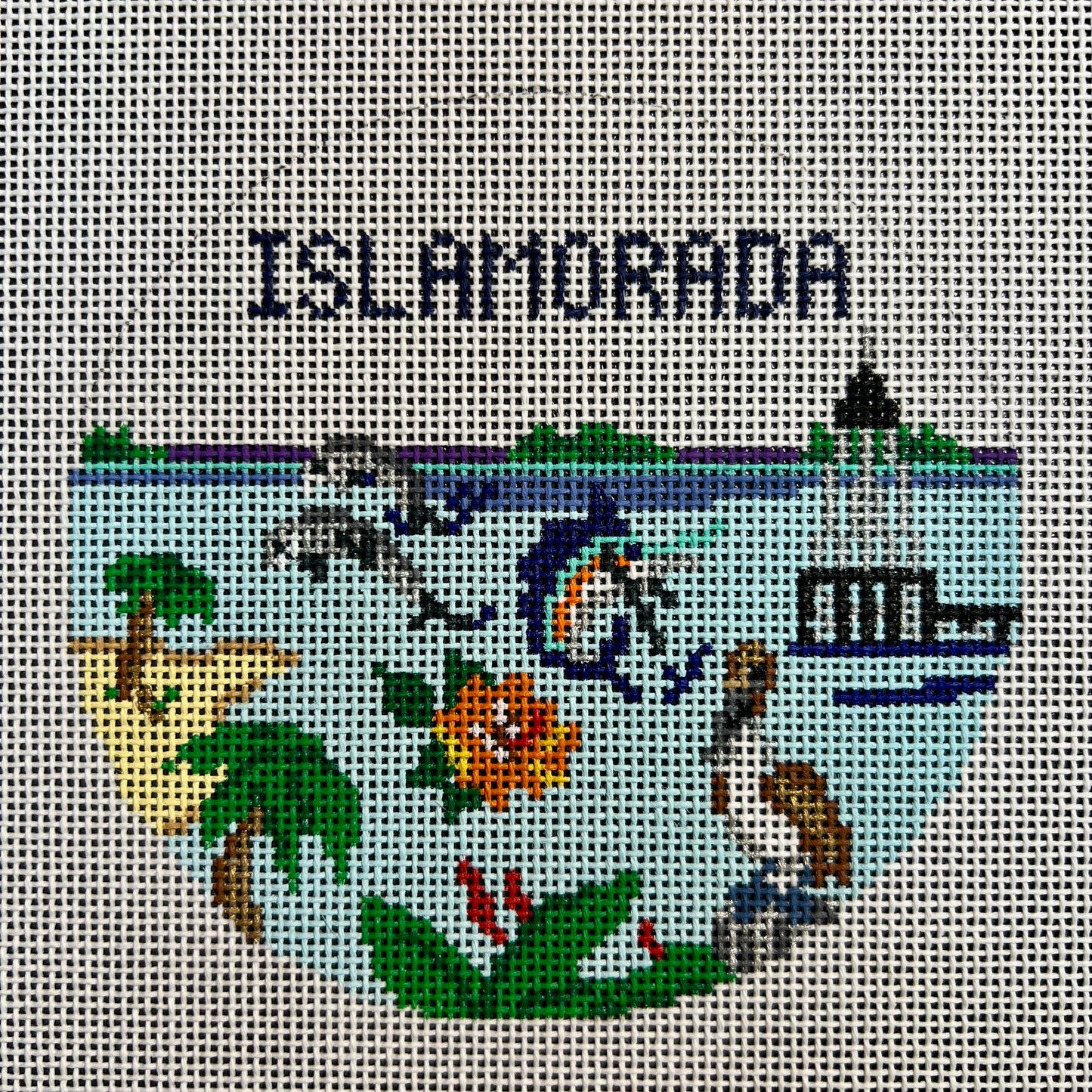 Islamorada Travel 4 ¼" Round Ornament