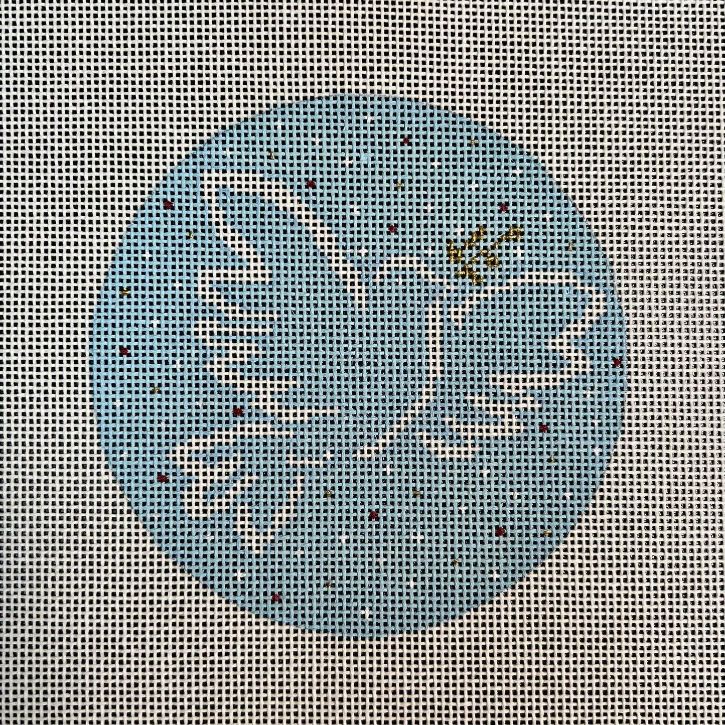 Dove on Blue Ornament 4" Round