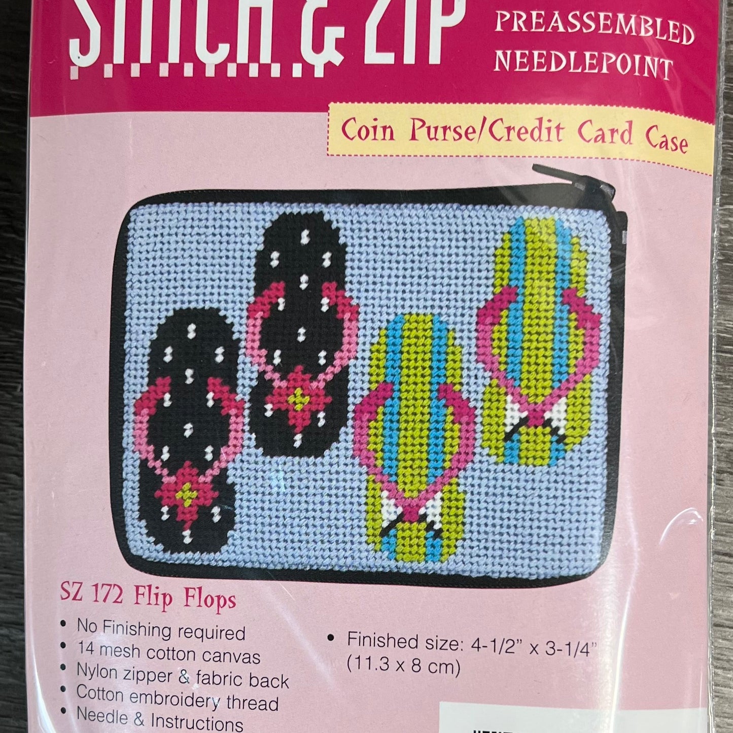 Stitch and Zip Coin Pouch