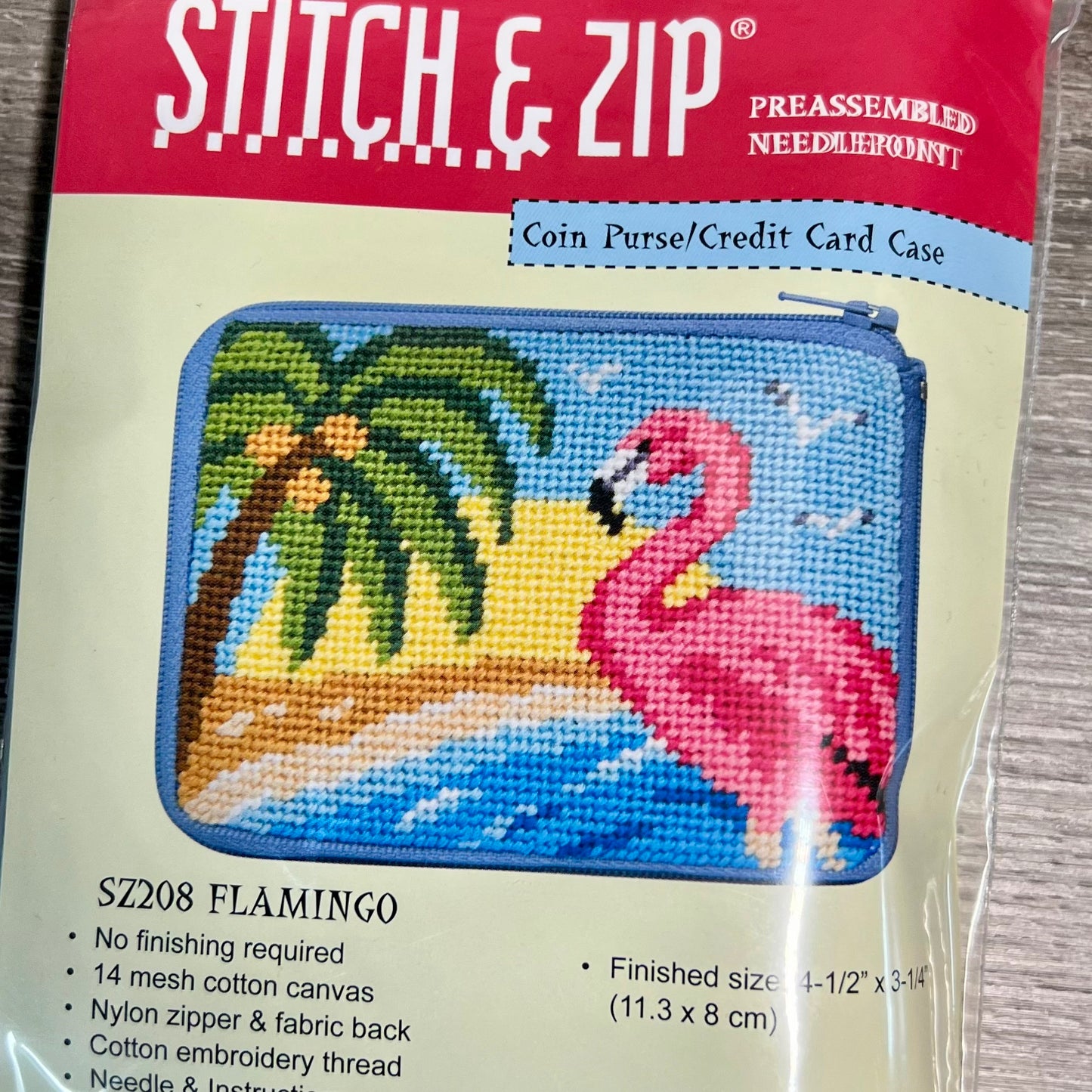 Stitch and Zip Coin Pouch