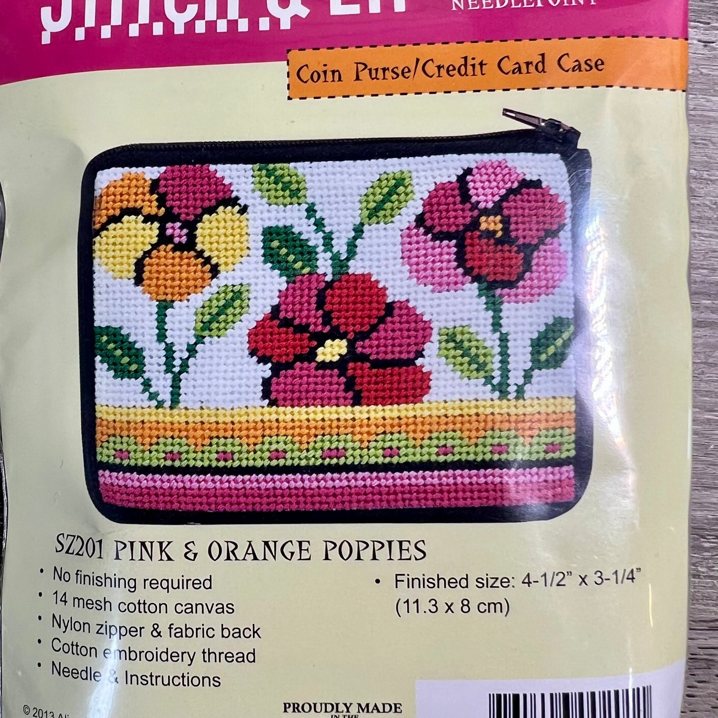 Stitch and Zip Coin Pouch