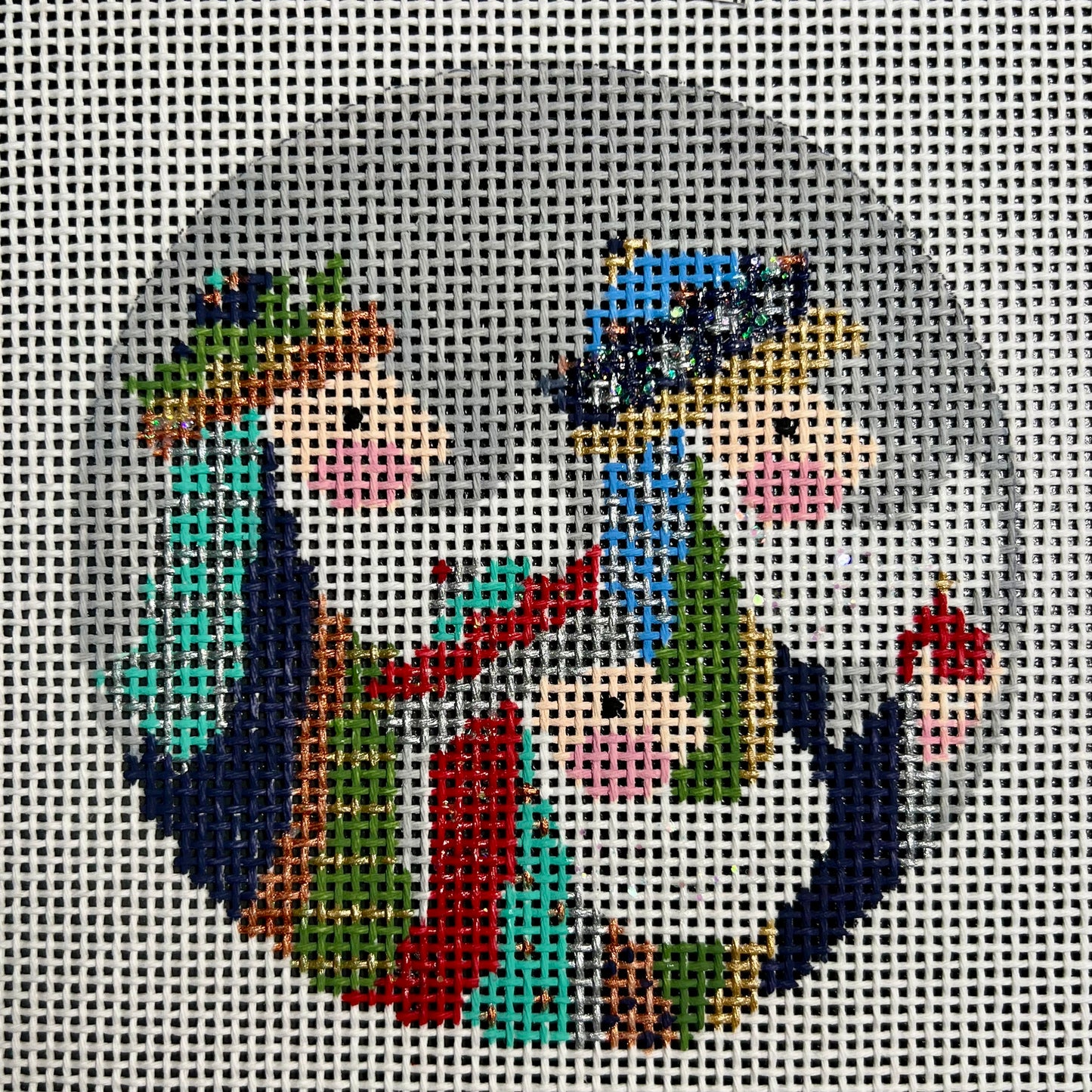 Three Wise Men 4" Round Ornament