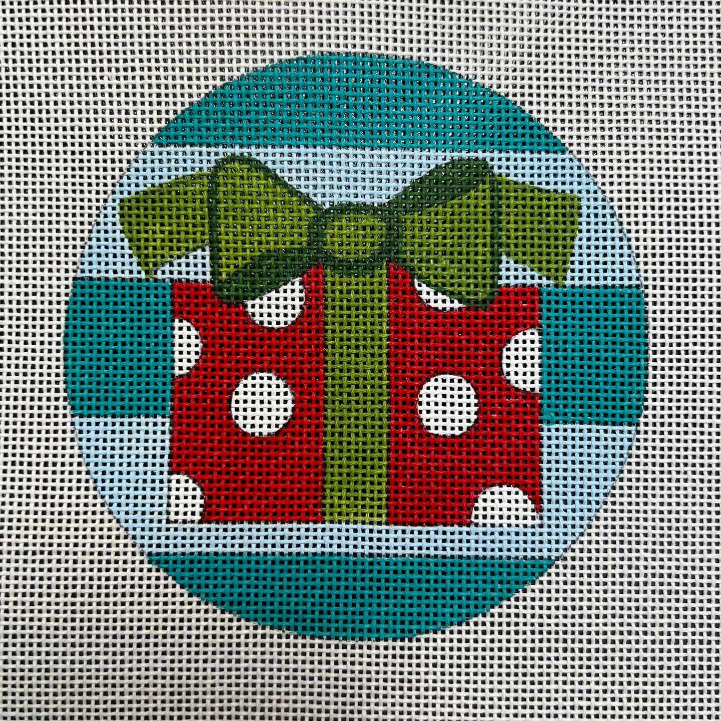 Polka Dot Present Round 4" Round Ornament