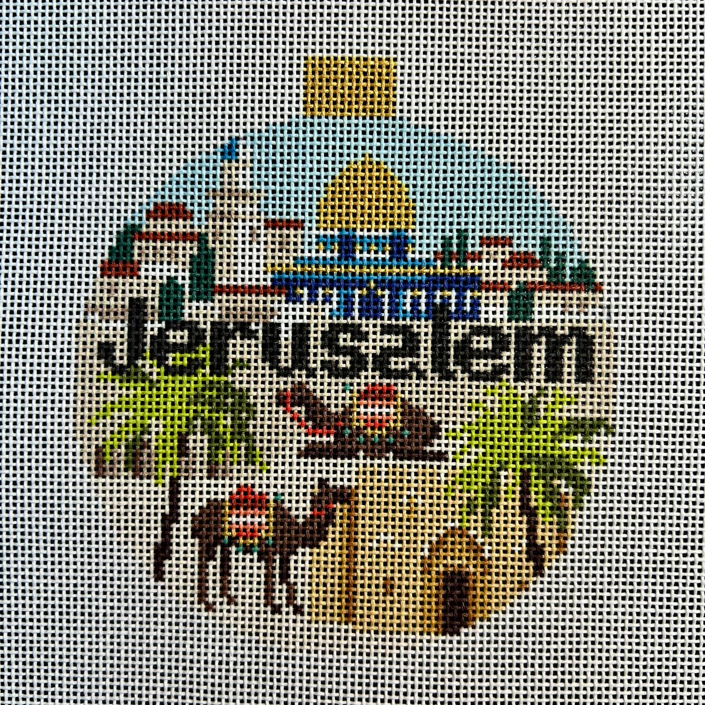 Jerusalem Travel 4" Round Ornament