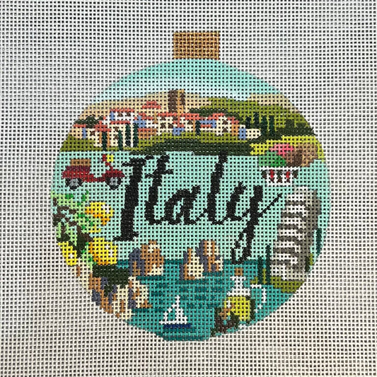 Italy York Travel 4" Round Ornament