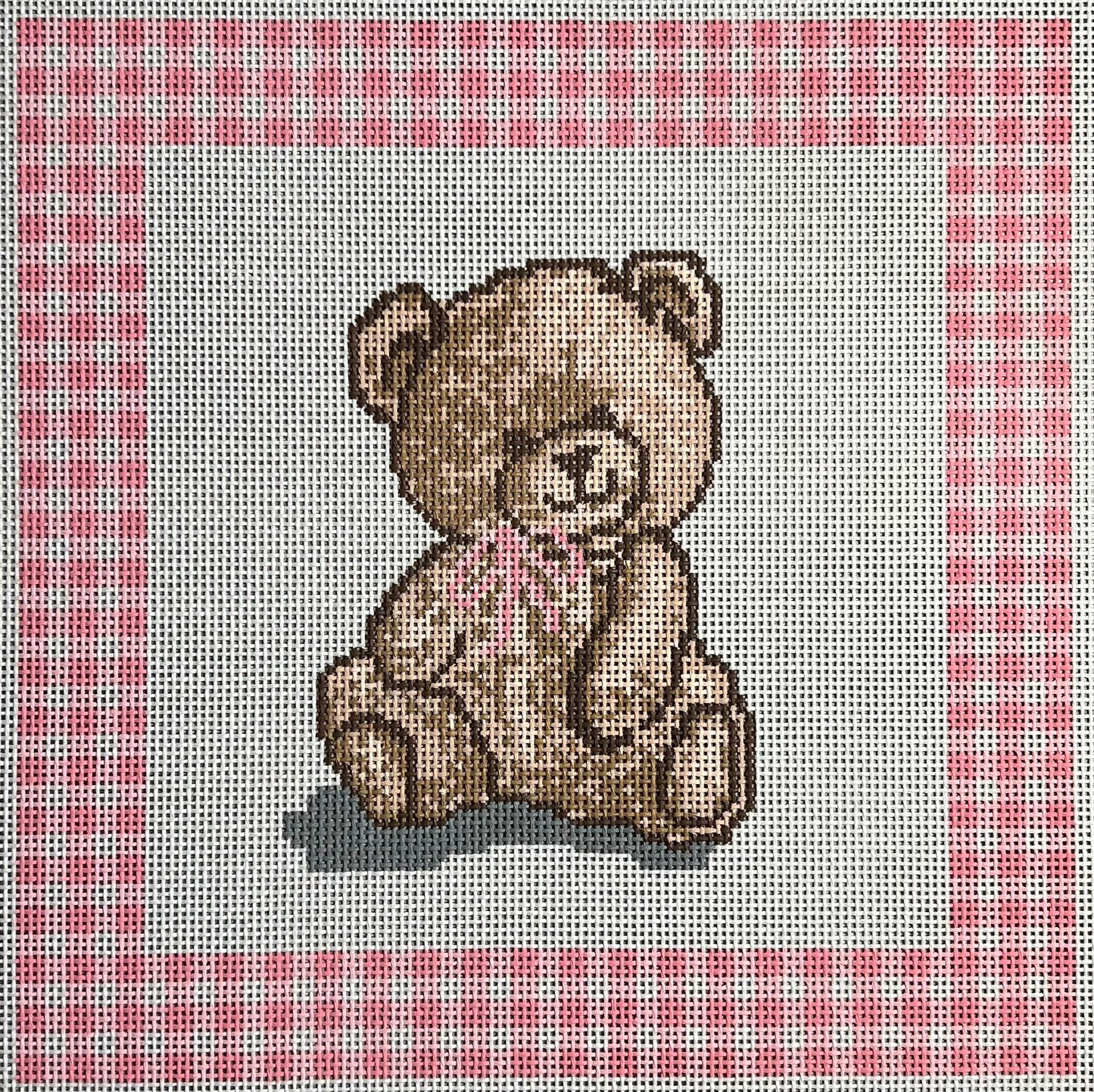 Pink Gingham Teddy Bear