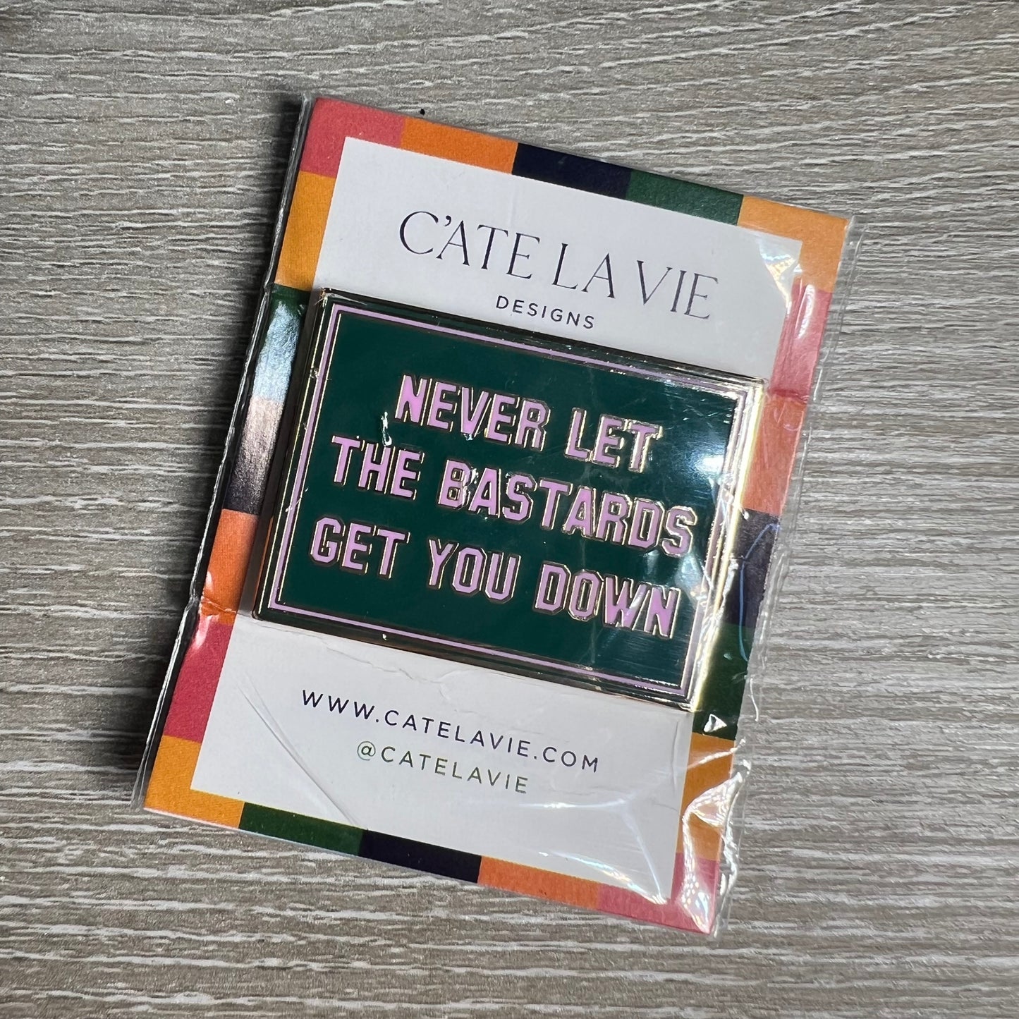 NEVER LET THE BASTARDS GET YOU DOWN Magnet