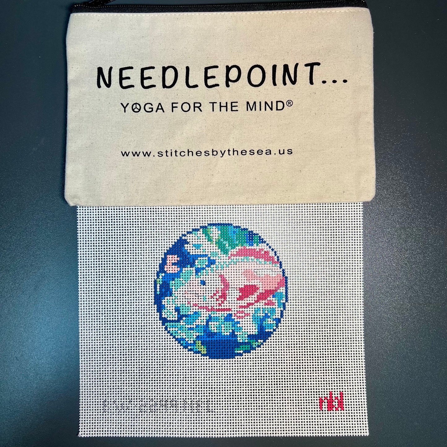 Preppy Fish 4" Round Ornament