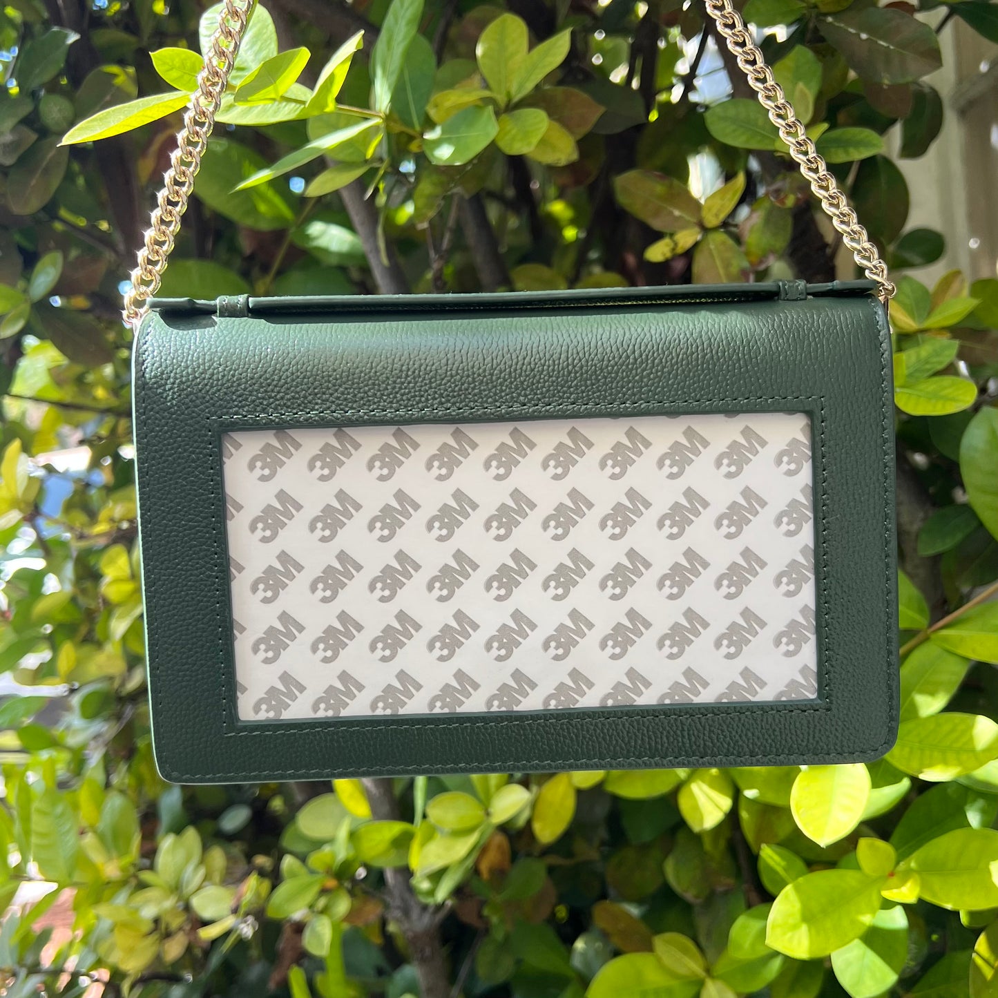 Leather Self-Finishing Clutch Bag