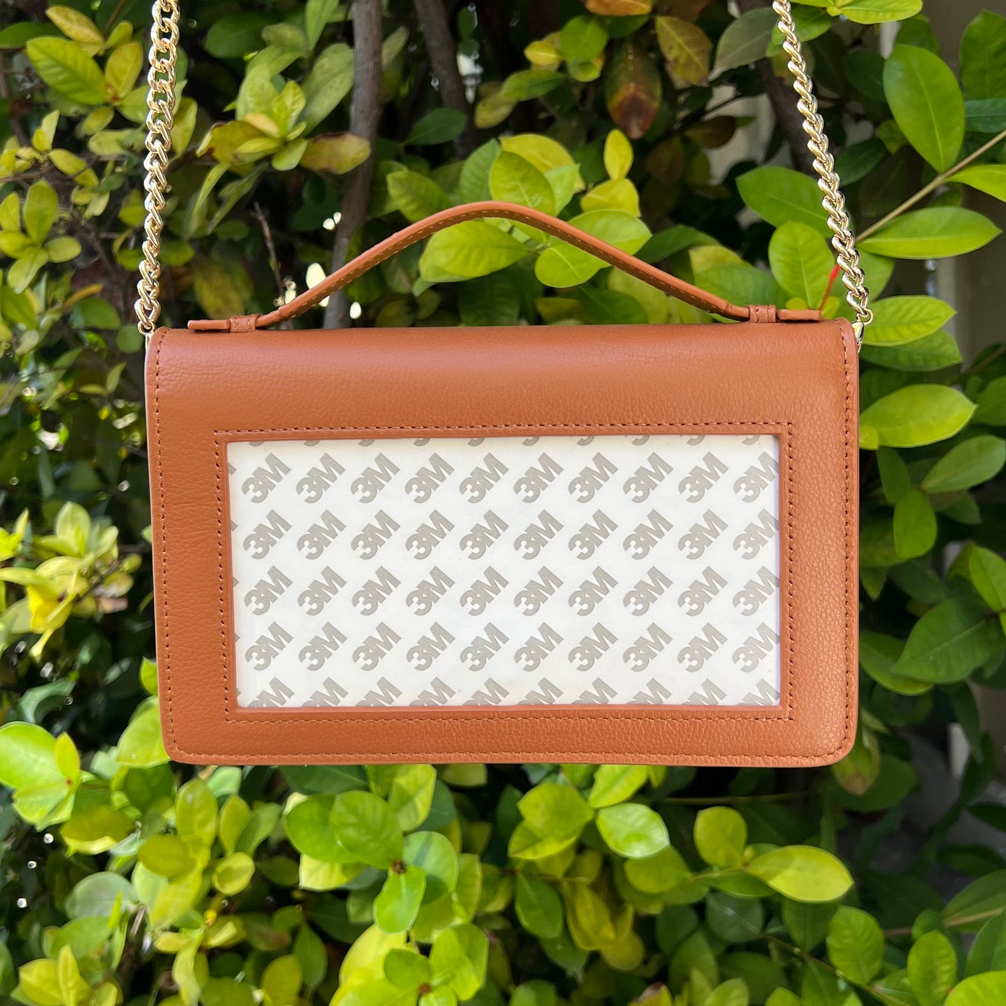 Leather Self-Finishing Clutch Bag