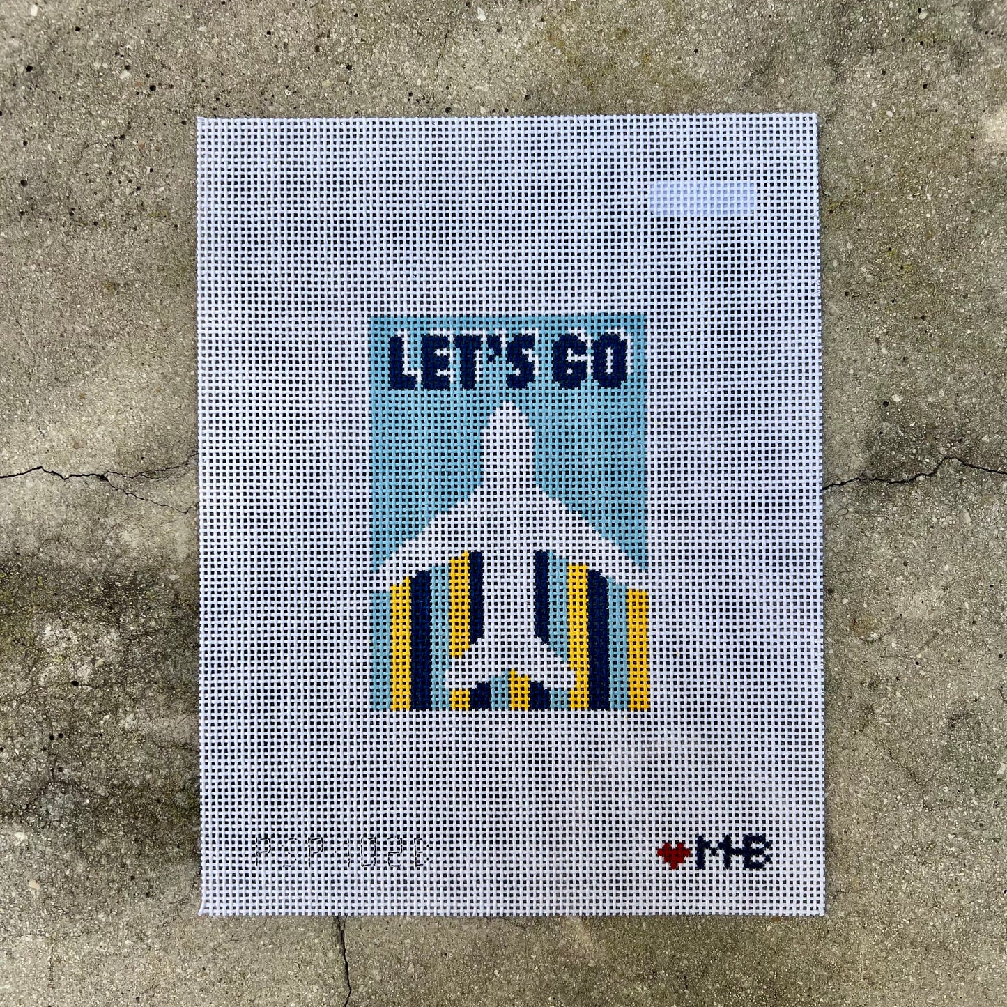 Let's Go - Blue and Yellow Passport Cover