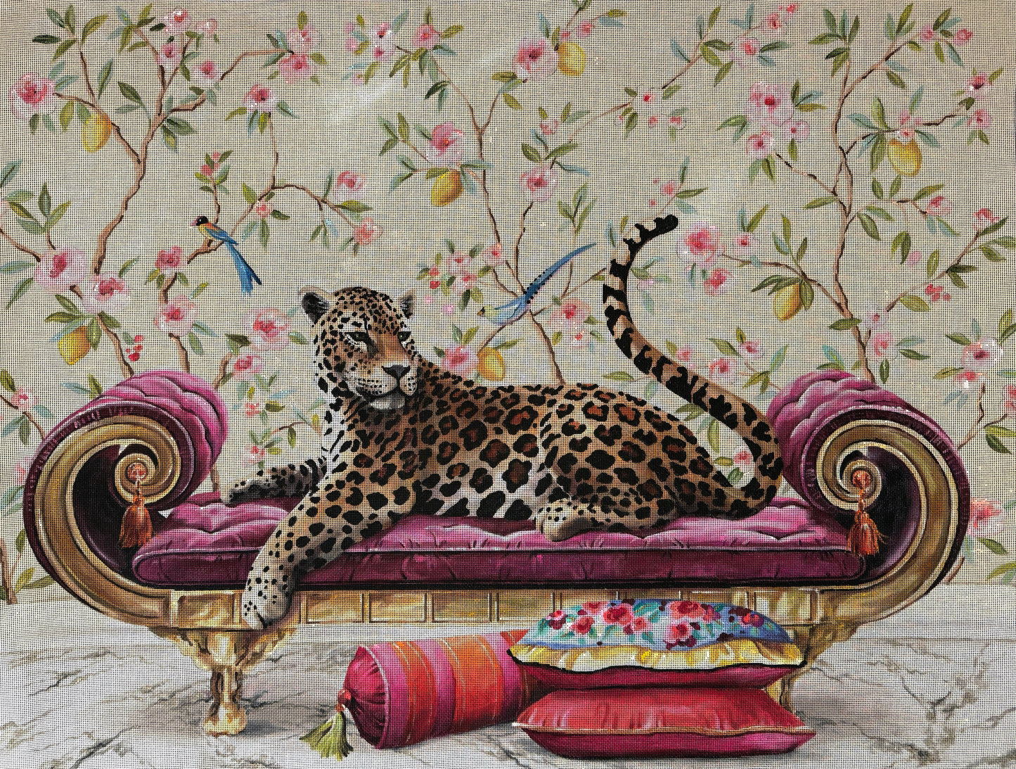 Lounging Cheetah Tapestry