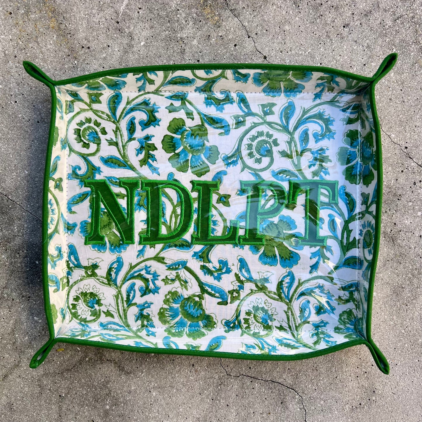Blue Vines "NDLPT" Desk Project Tray