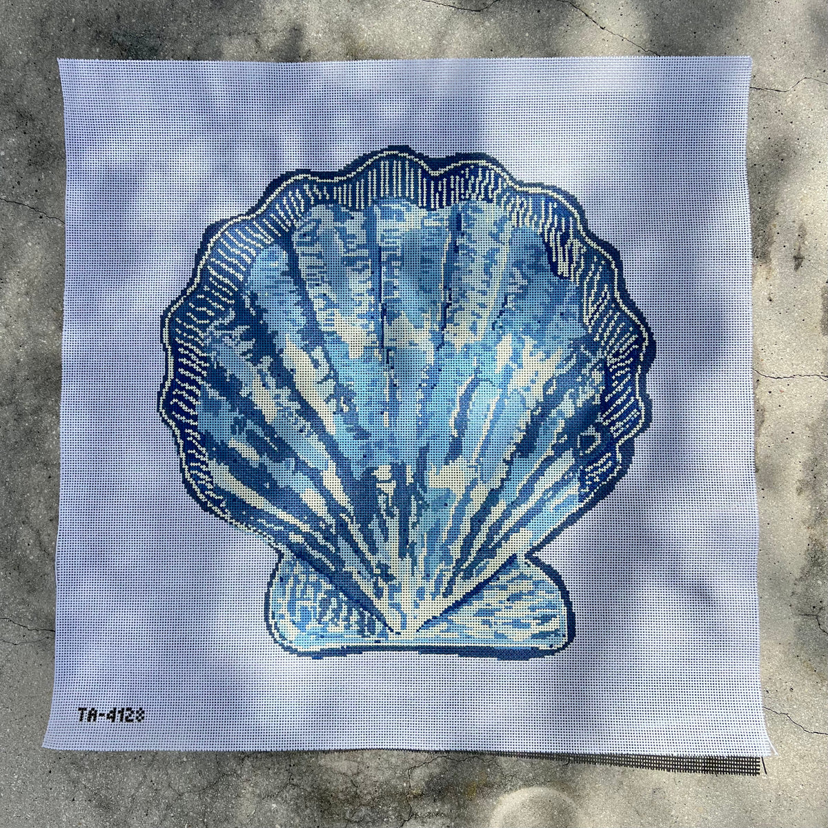 Blue Scallop Shell