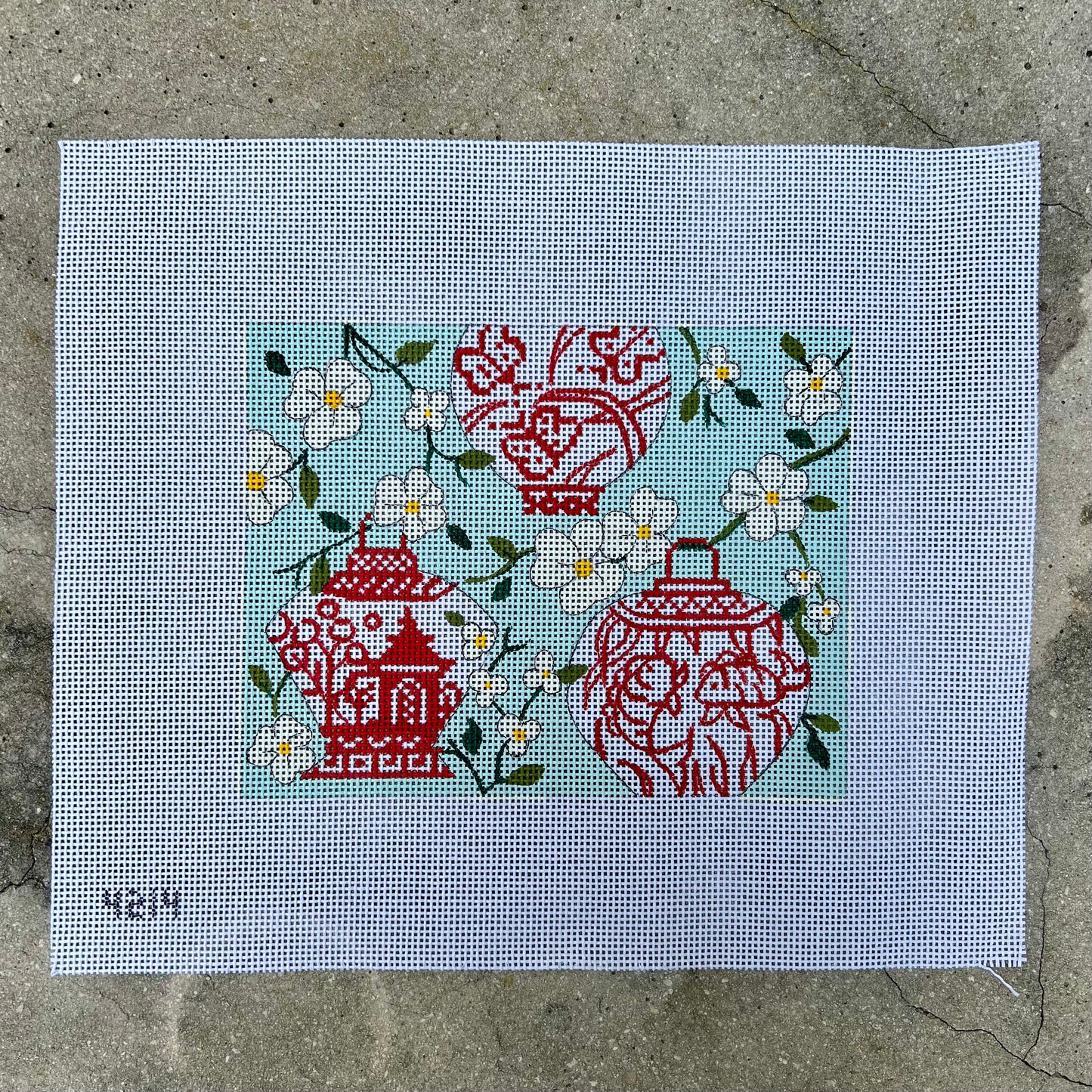 Chinese Lanterns on Blue