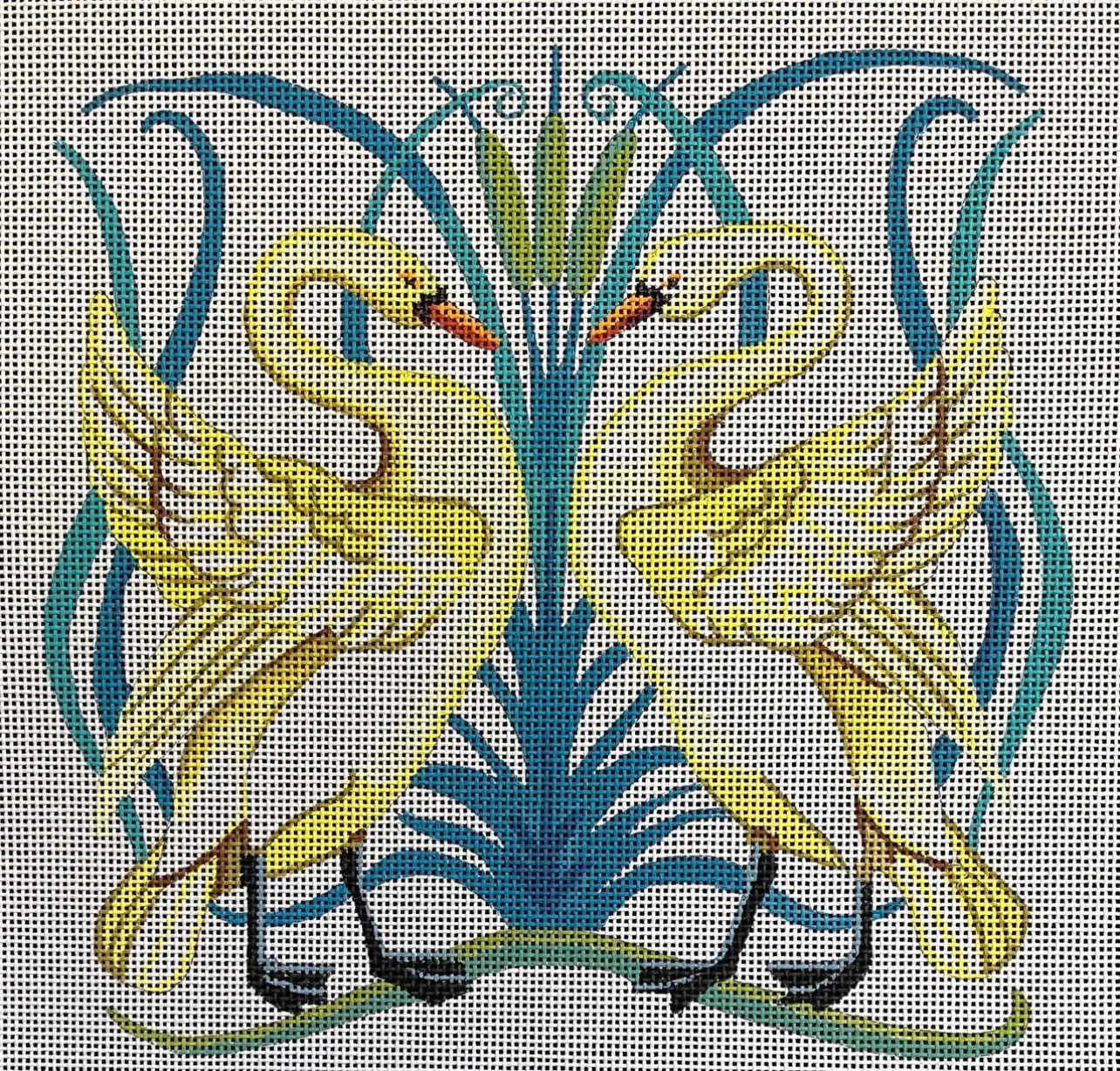Art Nouveau Swans