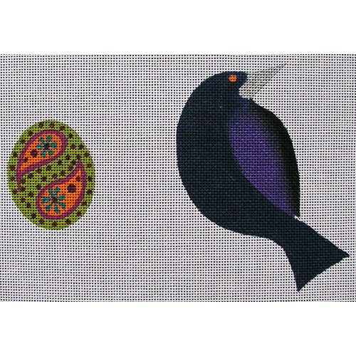 Black Bird & Paisley Egg