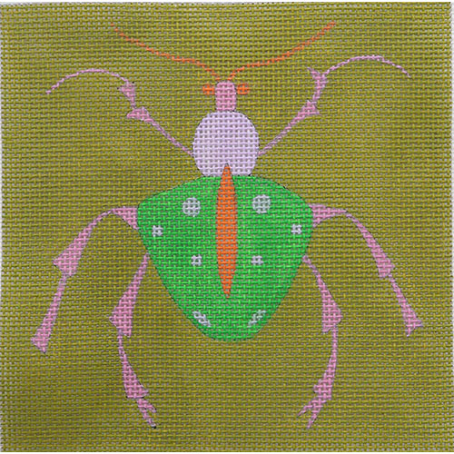 Pink Head and Green Body Bug