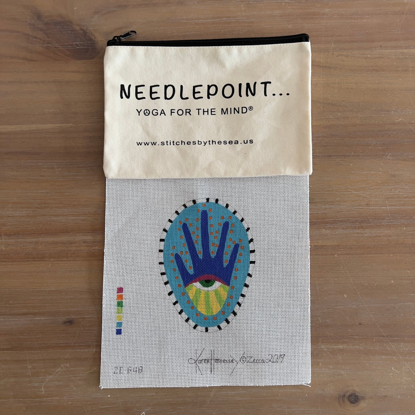 Blue Dot Hand