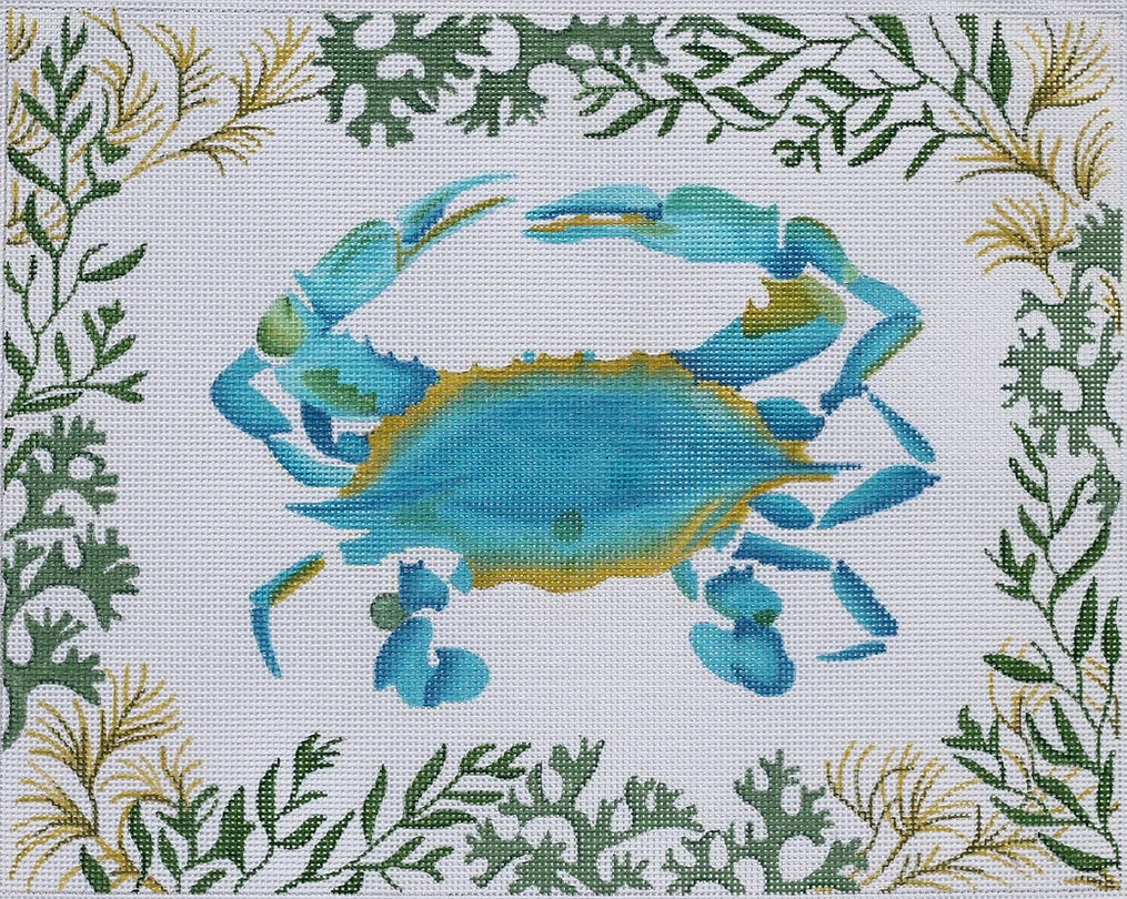 Crab with Mixed Seaweed Border